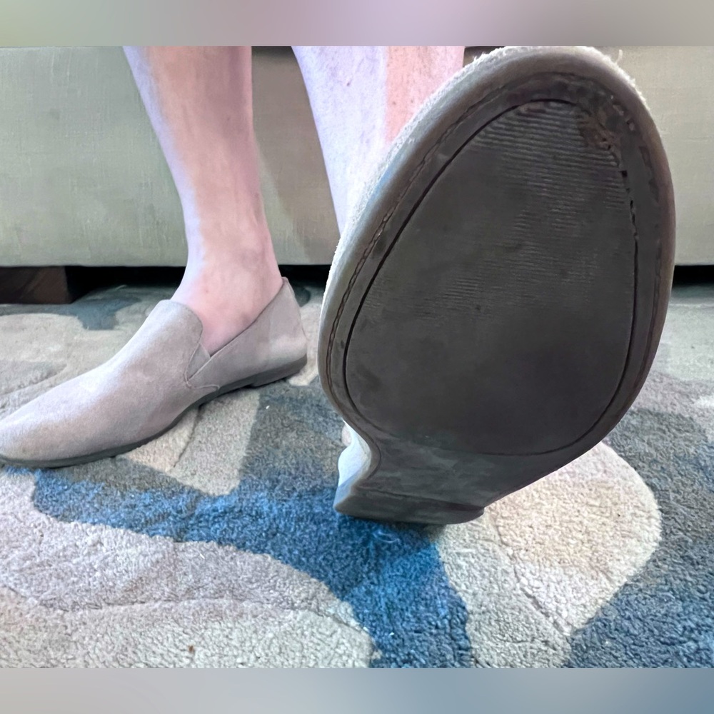 Well worn Lucky brand suede flats women’s size nine used